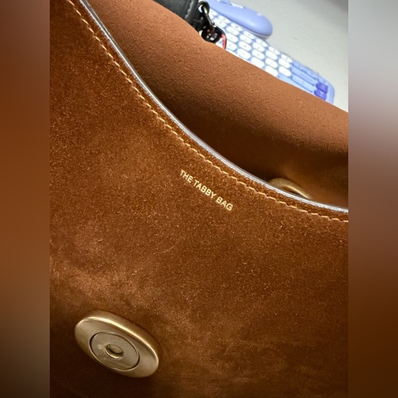 Coach Chain Tabby Shoulder Bag- Brass/Warm Brown - Picture 7 of 11